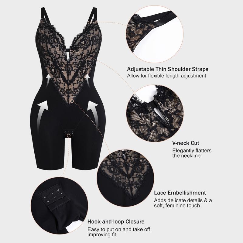 The Miserica™ Bloom Lace Shapewear Bodysuit