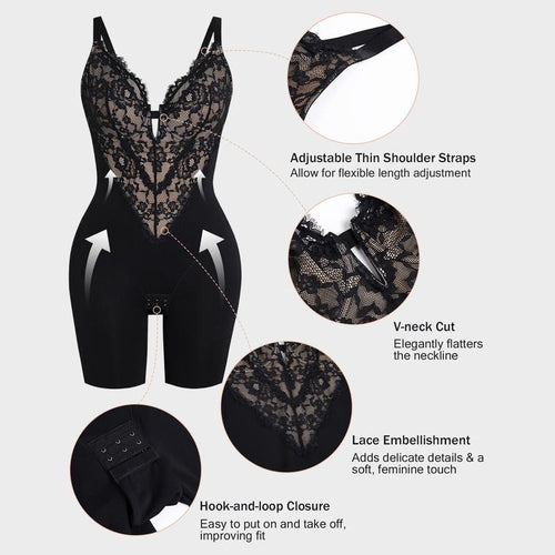 The Miserica™ Bloom Lace Shapewear Bodysuit