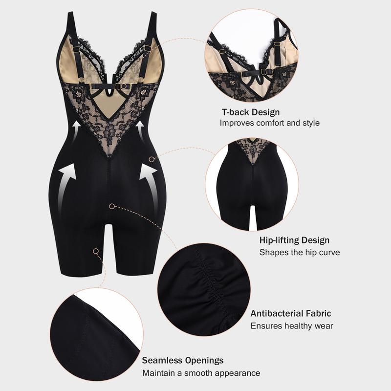 The Miserica™ Bloom Lace Shapewear Bodysuit